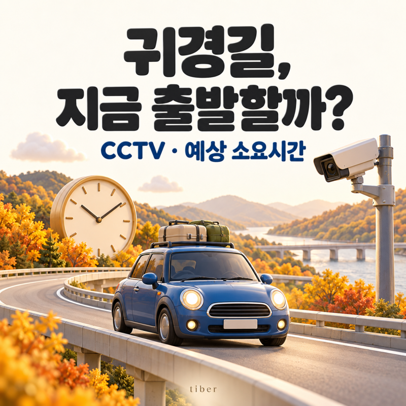 고속도로 교통상황 CCTV 보는 법｜귀경길 출발 전 예상 소요시간 확인하기