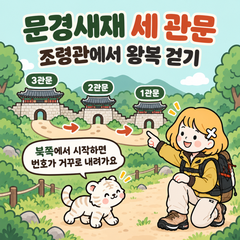 문경새재 3관문 왕복 트레킹 13km｜조령관 출발 시간과 문경 초점