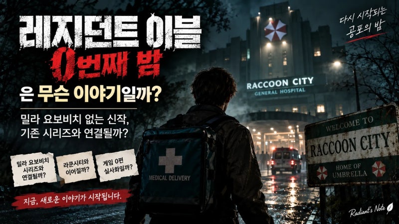 레지던트 이블: 0번째 밤은 무슨 이야기일까?｜밀라 요보비치 없는 신작, 기존 시리즈와 연결....