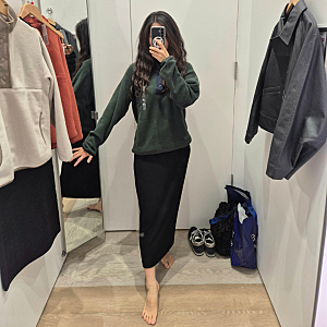 [유니클로] 파타고니아 신칠라맛 '후리스 버튼업 풀오버' S, M, L 사이즈별로 입어본 후기(솔직....