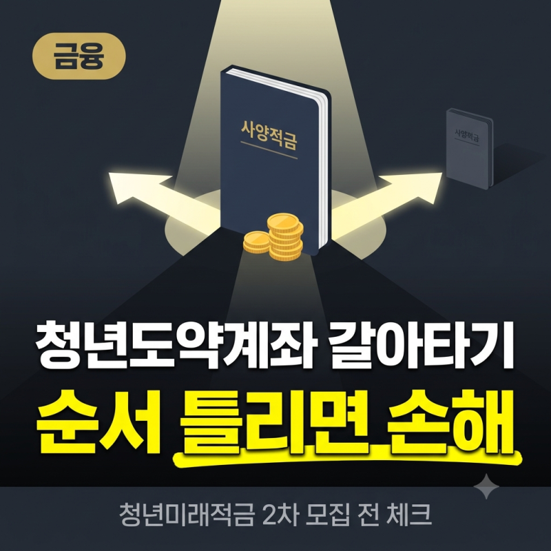 청년도약계좌 유지 vs 청년미래적금 갈아타기 판단법
