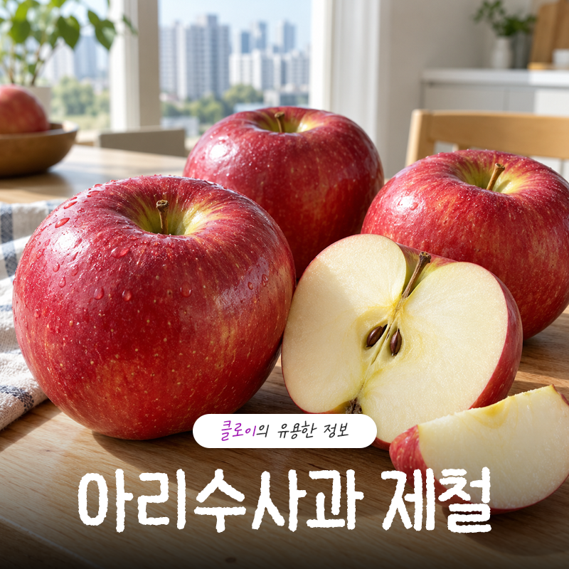아리수사과 제철 시기 및 특징 홍로와의 차이점까지 총정리