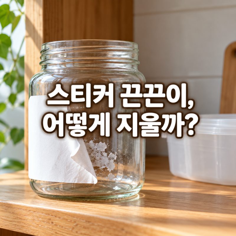 ️ 스티커 끈끈이 제거 방법, 유리병·플라스틱·가구에 각각 해볼 것