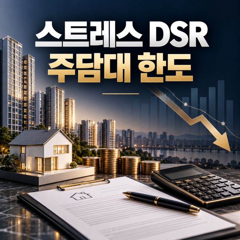 스트레스 DSR 주담대 한도, 같은 연봉인데 대출액이 줄어드는 이유