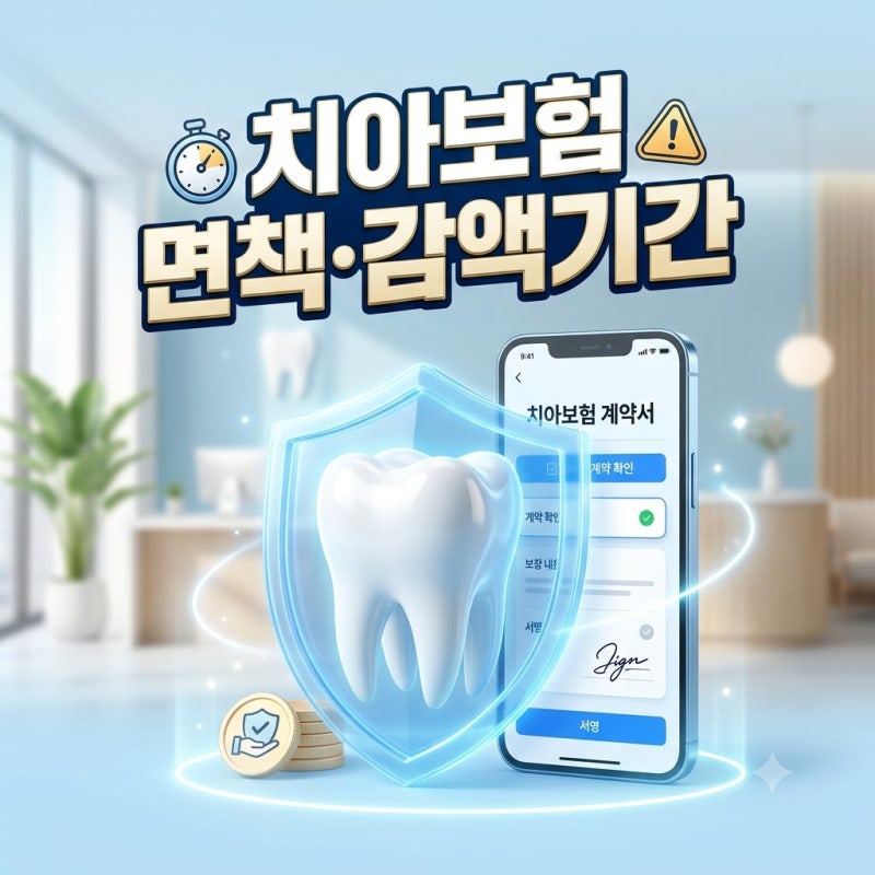 치아보험 면책기간·감액기간 완벽 정리 및 다이렉트 가입 꿀팁