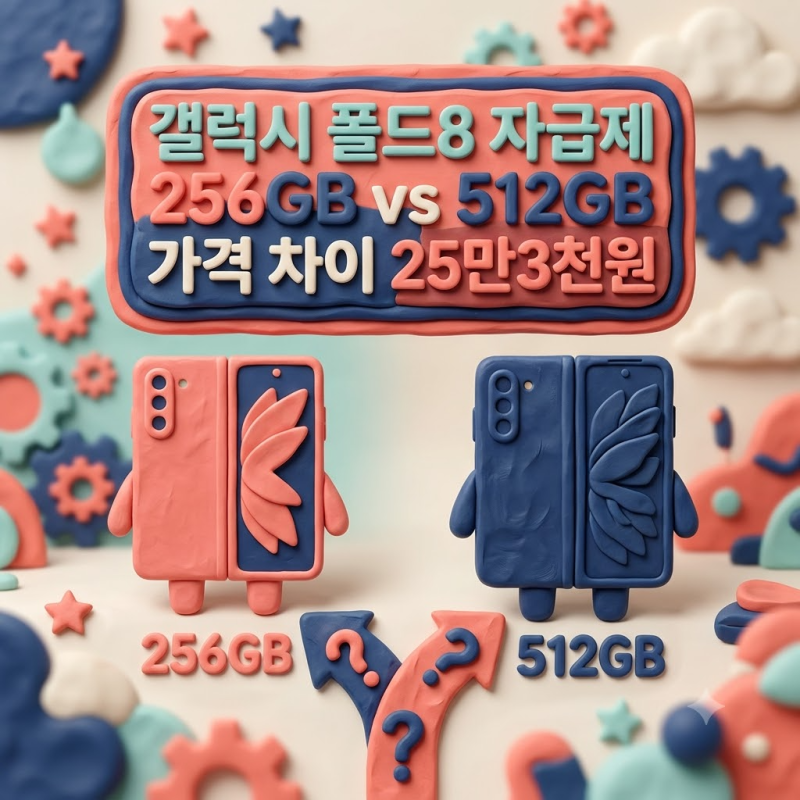갤럭시 폴드8 자급제 가격, 256GB·512GB 어떤 게 나을까
