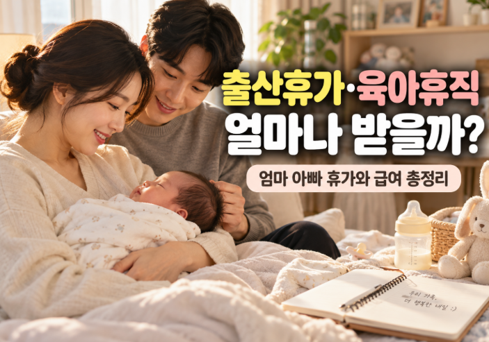 출산휴가·육아휴직 얼마나 받을까? 4편｜엄마 아빠 휴가와 급여 총정리