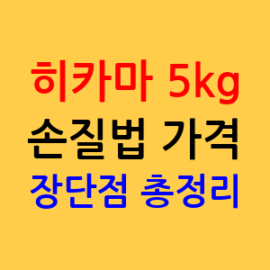 히카마 내돈내산 후기, 5kg 1박스 손질법 가격 총정리