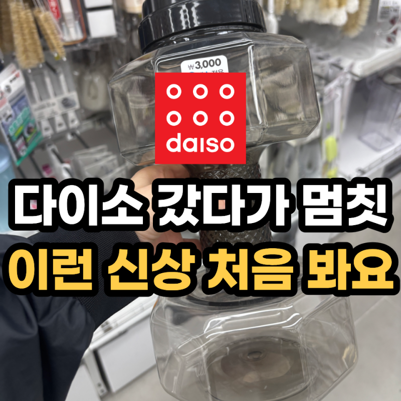 기존 제품 집으려다 결국 내려놨어요 옆에 있던 다이소 신상템 때문