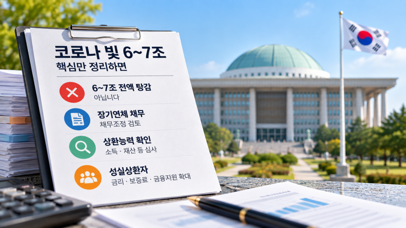 코로나 빚 6~7조 정말 탕감해주나?｜성실하게 갚은 사람만 손해인지 따져봤습니다