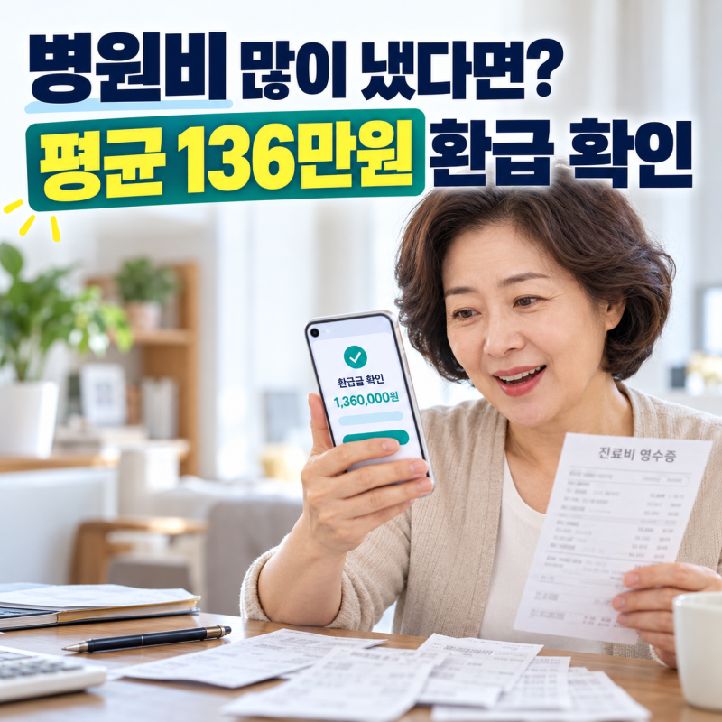 병원비 많이 냈다면 평균 136만원 환급…226만명, 내 돈 확인하는 방법