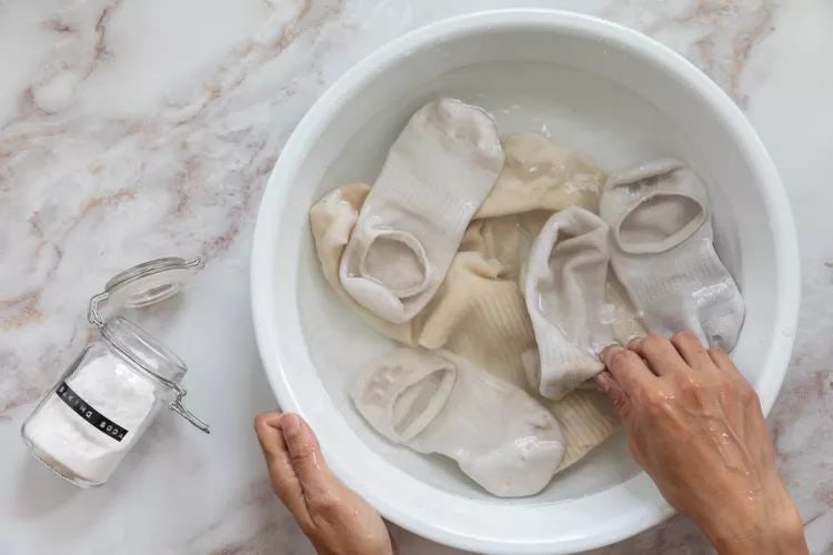 누래진흰옷 흰양말세탁, 다이소 산소계표백제 사용방법과 세탁법