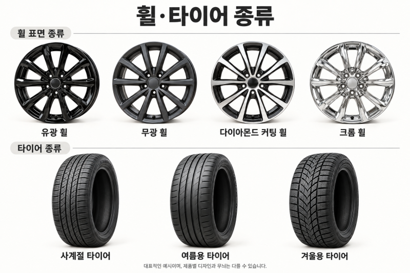 휠 타이어 종류와 관리방법｜세차할 때 꼭 알아야 할 주의사항