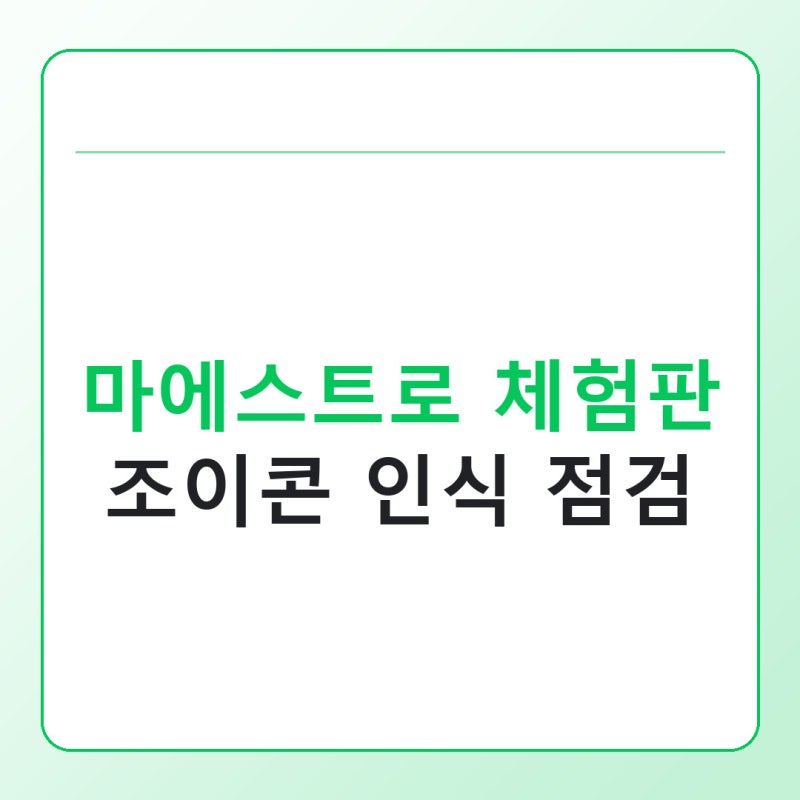 닌텐도 마에스트로 체험판, 조이콘 인식부터 구매 전 확인할 점