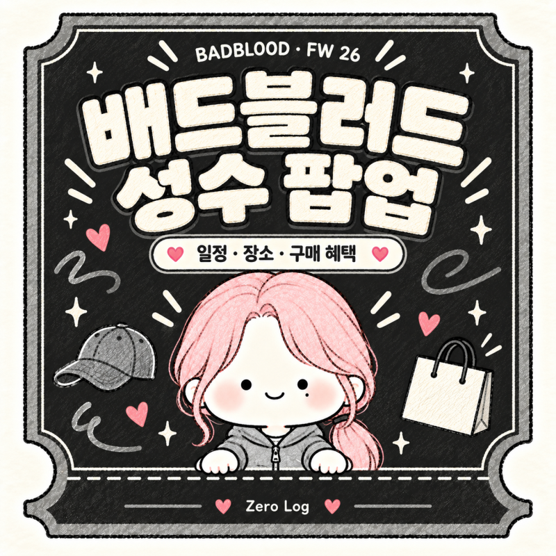 배드블러드 성수 팝업 9월 28일까지｜일정·장소·할인과 방문 전 체크