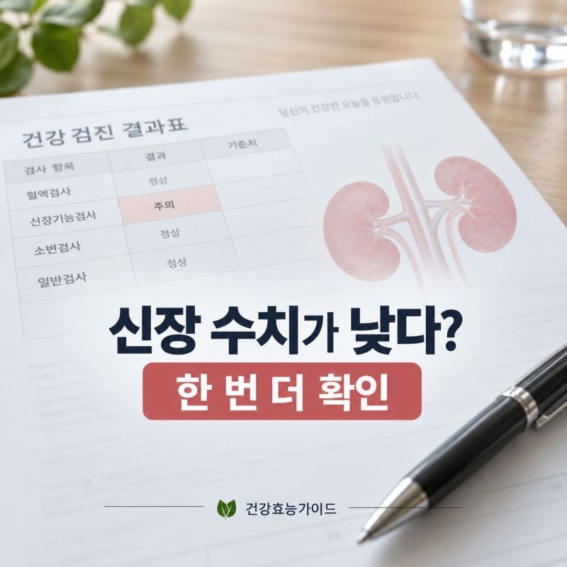 eGFR 수치 낮게 나왔다면, 신장 나쁘다는 뜻일까?