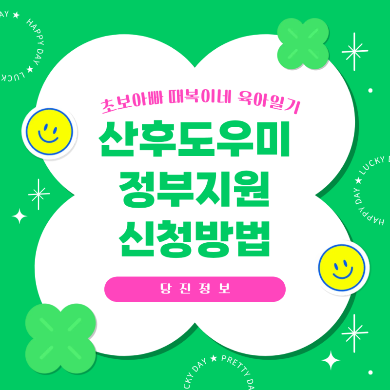 당진시 산후도우미 정부 지원 보건소 신청 후기 (자격 조건·신청 기간·본인 부담금)