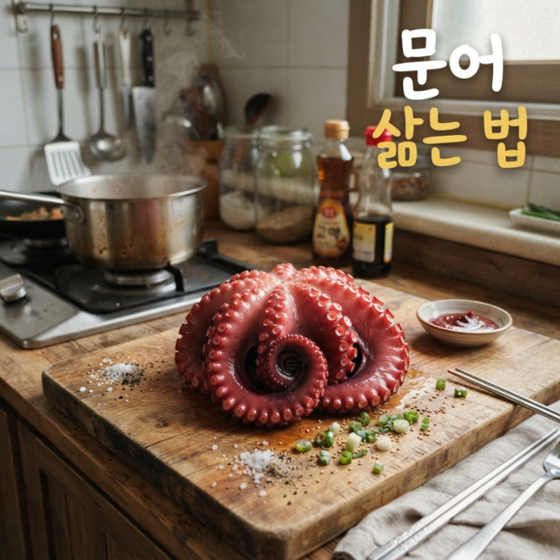 문어 삶는 법 몇 분 삶아야 할까? 손질부터 부드럽게 삶는 시간까지