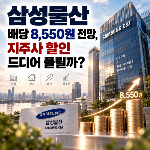 삼성물산 배당 8,550원 전망, 지주사 할인 드디어 풀릴까?