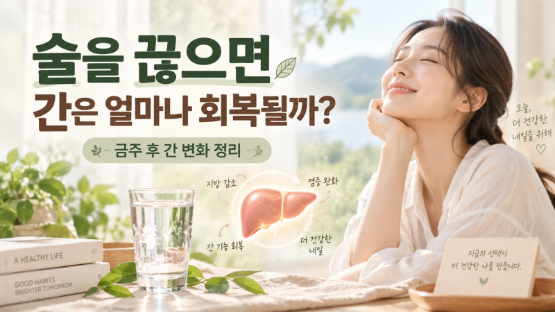 술을 끊으면 간은 얼마나 회복될까? 금주 후 간이 달라지는 시간