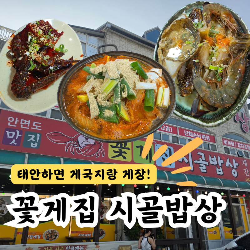 안면도 맛집 태안 꽃게집시골밥상 게국지 2인 세트
