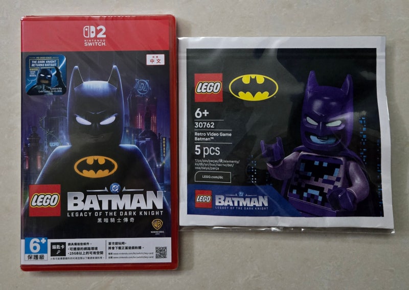 스위치2 레고 배트맨 레거시 오브 더 다크나이트 홍콩판 + 레고 30762 Retro Video Game Batman