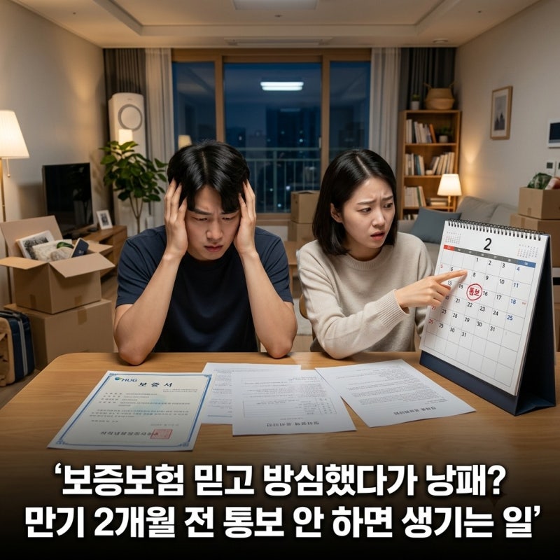 보증보험 믿고 방심했다가 낭패? 만기 2개월 전 통보 안 하면 생기는 일