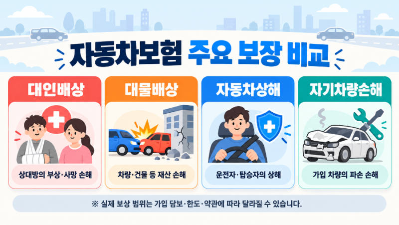 추석 귀성길 교통사고, 자동차보험과 운전자보험은 어떻게 다를까?｜보상과 비용 구분