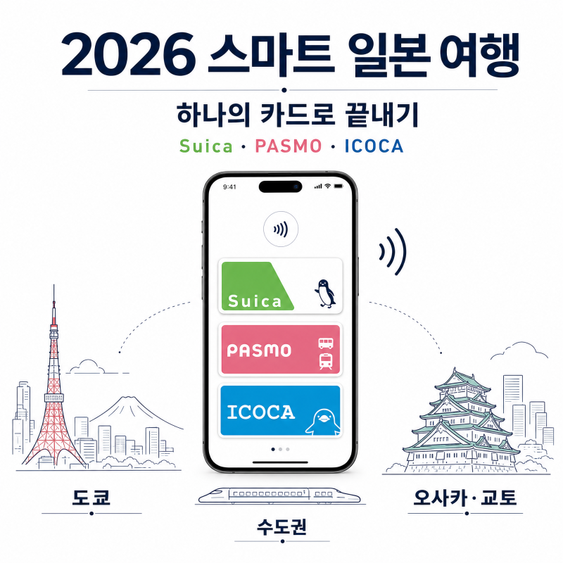 일본 여행 교통카드, Suica vs PASMO vs ICOCA 뭘 써야 할까?