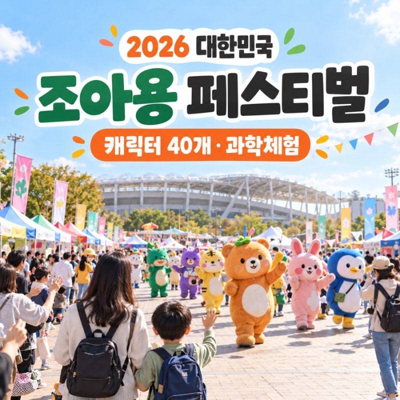2026 용인 조아용 페스티벌｜캐릭터 40개·과학체험, 아이와 가볼 만한 축제
