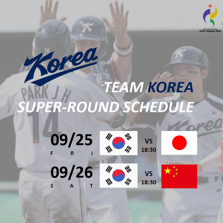 [2026 아이치·나고야] '2연속 콜드게임 승' 대한민국, 오프닝 라운드 3전 전승으로 슈퍼 라운드....