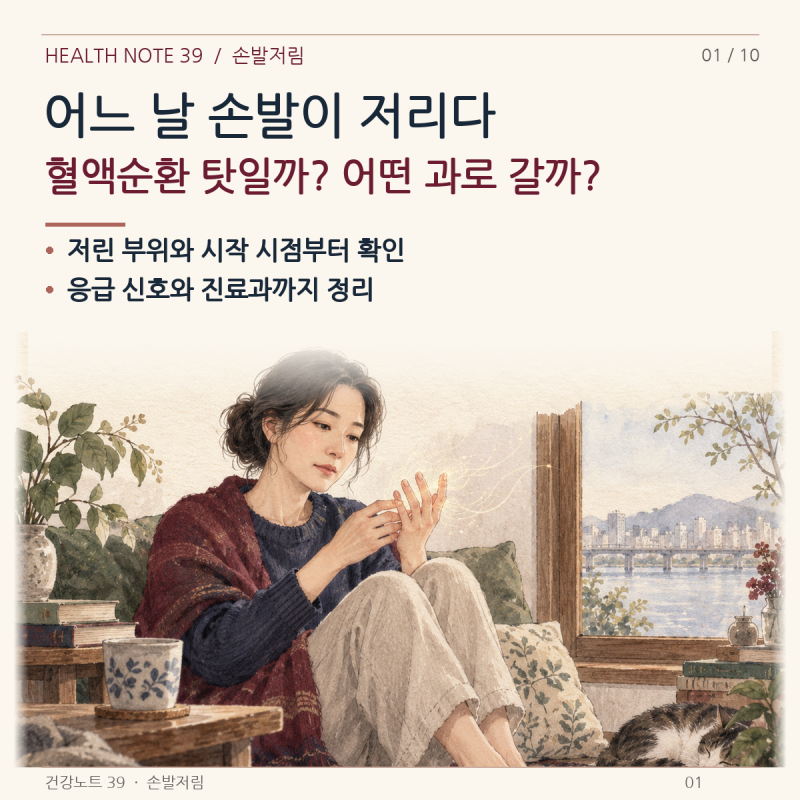 어느 날 손발이 저리기 시작했다. 손발저림의 원인과 증상, 어느 과로 가야 할까?