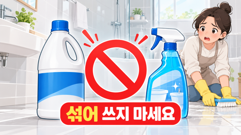 [생활] 락스와 세제 같이 쓰면 왜 위험할까? 실제 사고 사례까지
