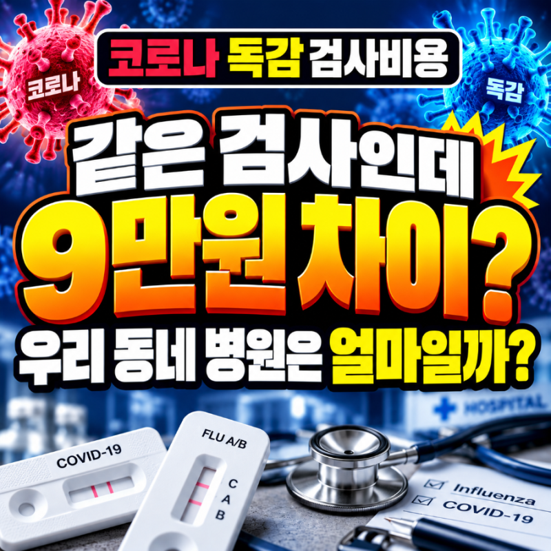 ⭐코로나 독감 검사비용 지역마다 다른 이유? 병원별 실제 금액과 동시검사 차이까지