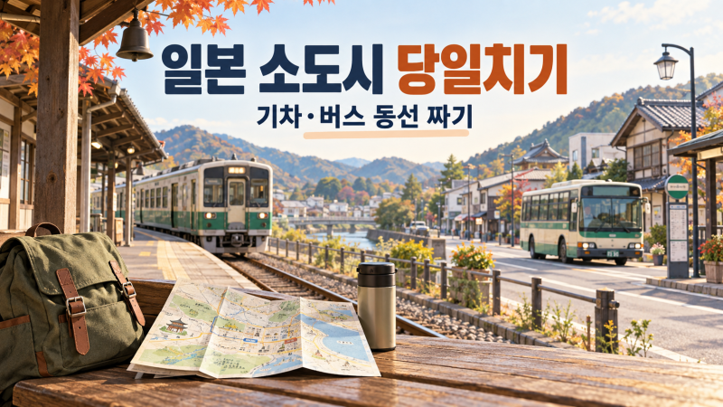 일본 소도시 당일치기 여행 계획법｜기차·버스 동선 짜는 순서