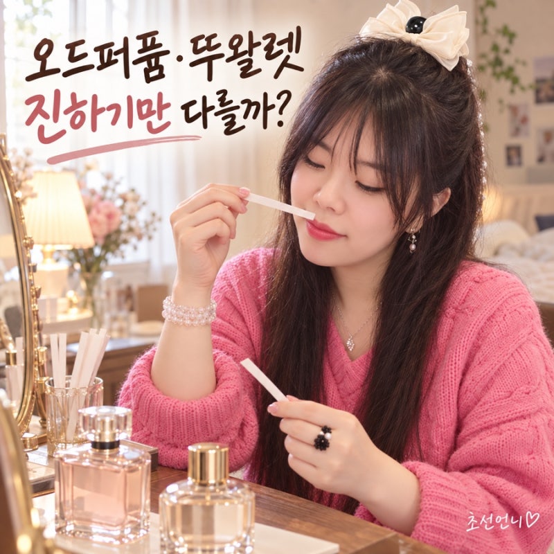 오드퍼퓸 오드뚜왈렛 차이, 지속시간보다 먼저 볼 향의 구성