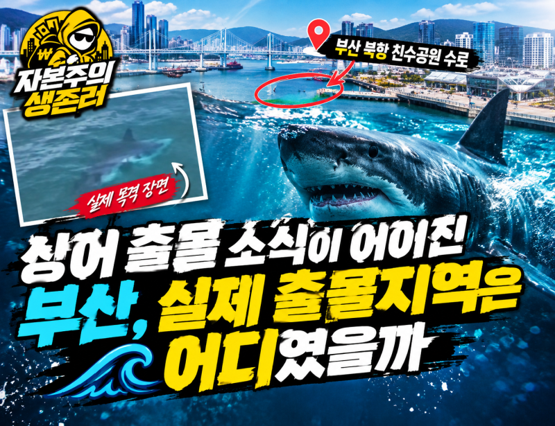상어 출몰 소식이 이어진 부산, 실제 출몰지역은 어디였을까