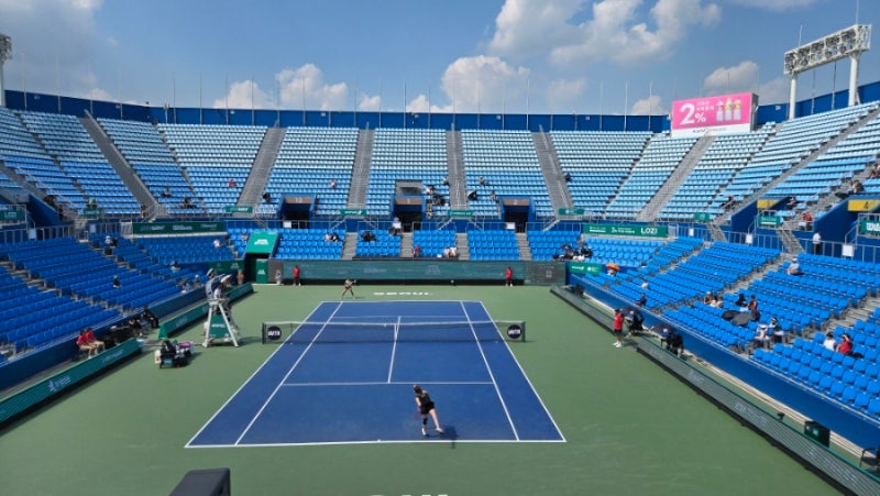 오늘도 후배와 함께! 2026 WTA 코리아오픈 직관, 올림픽공원 테니스장의 뜨거운 하루