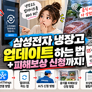 삼성전자 냉장고 업데이트 어떻게 하지? 안 될 때 A/S부터 피해보상 신청까지