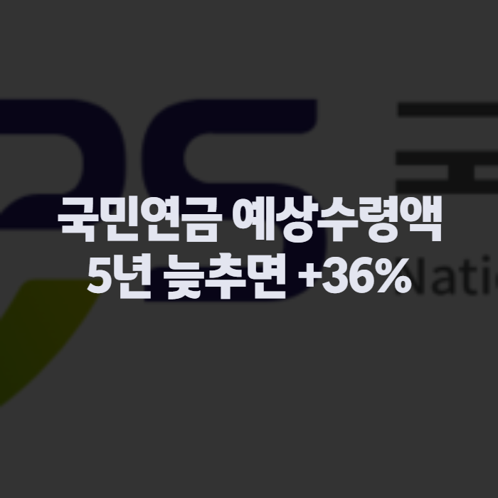 국민연금 예상수령액 조회하기, 표로 보는 평균과 연기연금 36% 계산법