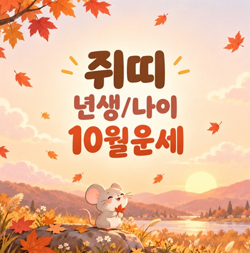 쥐띠년생 나이 상극 궁합 | 26년 10월 쥐띠 운세 (96년 84년 72년 60년생)