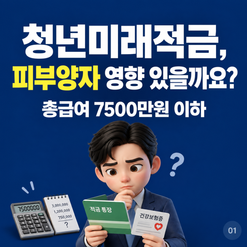 청년미래적금 비과세, 부모님 건보 피부양자에서 빠질까요?