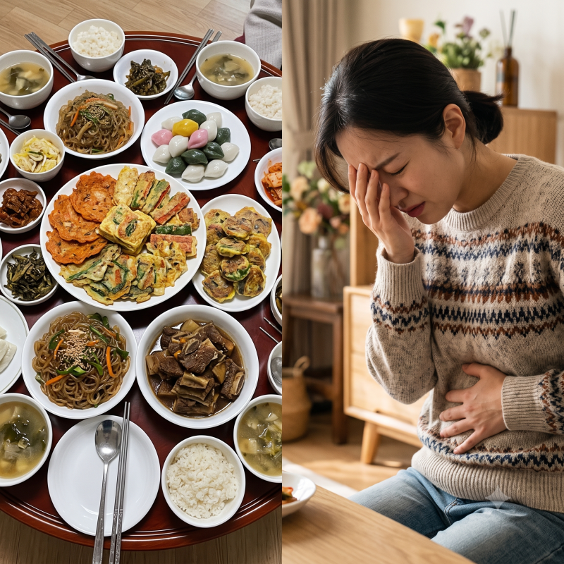 추석 명절 과식으로 속 더부룩할 때! 5분 만에 트림 나오는 소화 지압법 & 차 추천