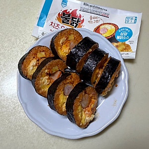 GS25 불닭치즈오믈렛김밥 편의점 신상 맵기, 후기