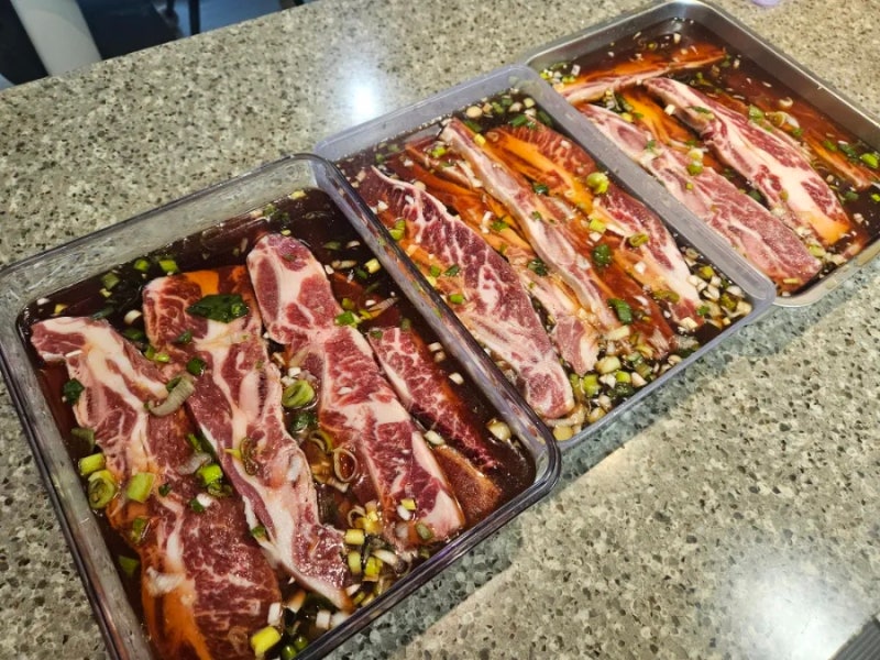 코스트코 LA꽃갈비로 핏물제거없이 LA갈비 손쉽게 양념재우기