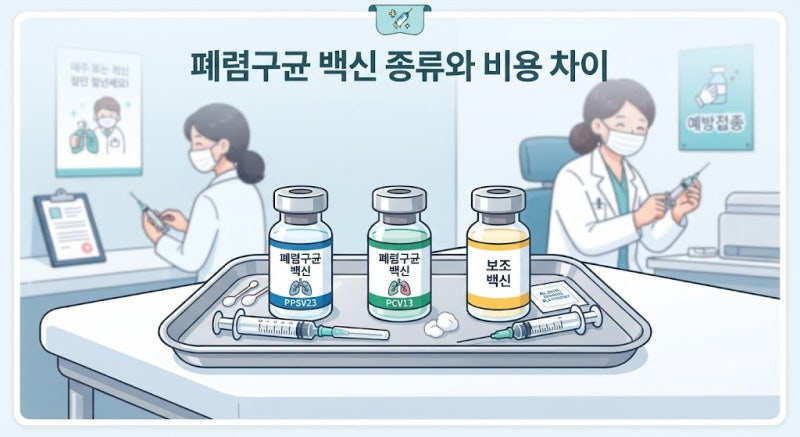 65세 폐렴구균 예방접종 무료 대상 비용 주기 종류 총정리