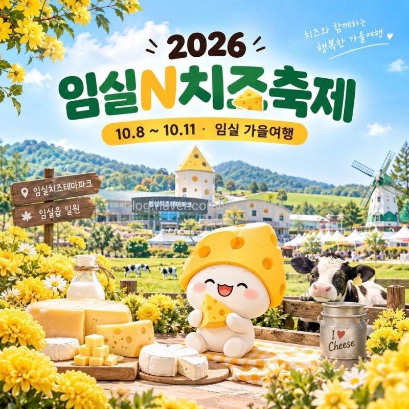 2026 임실N치즈축제 일정 총정리! 10월 가을여행 치즈축제 프로그램·주차까지