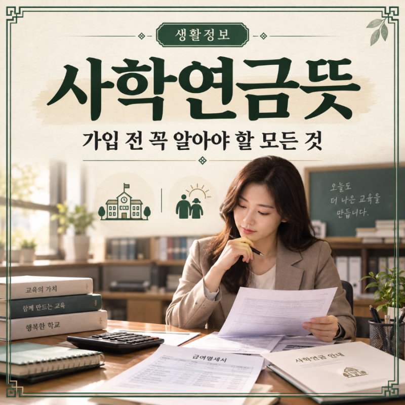사학연금뜻, 가입 전 꼭 알아야 할 모든 것