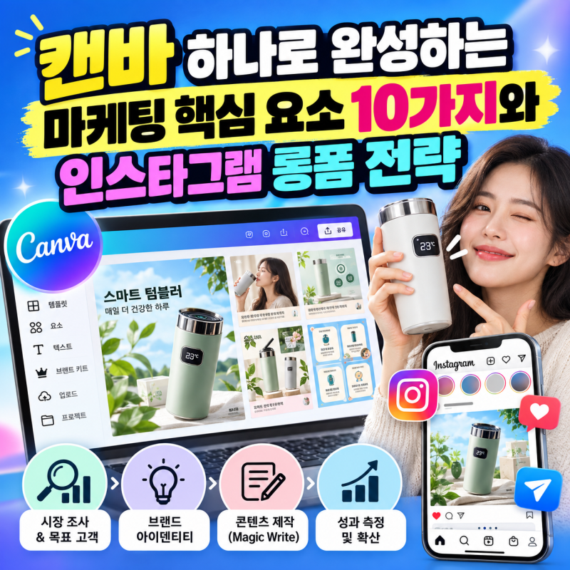 캔바 사용법 ③ 캔바 하나로 완성하는 마케팅 핵심 요소 10가지와 인스타그램 롱폼 전략