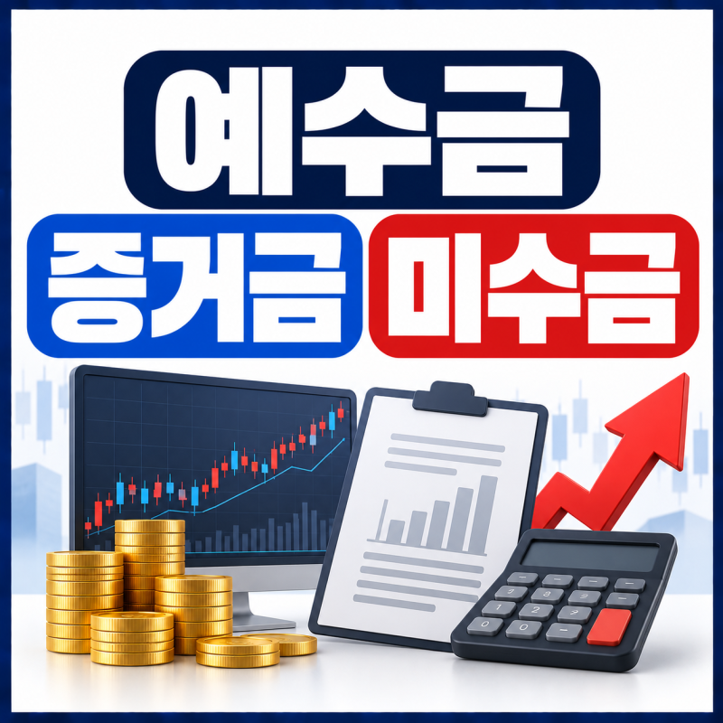 주식 예수금 증거금 미수금 뜻과 차이